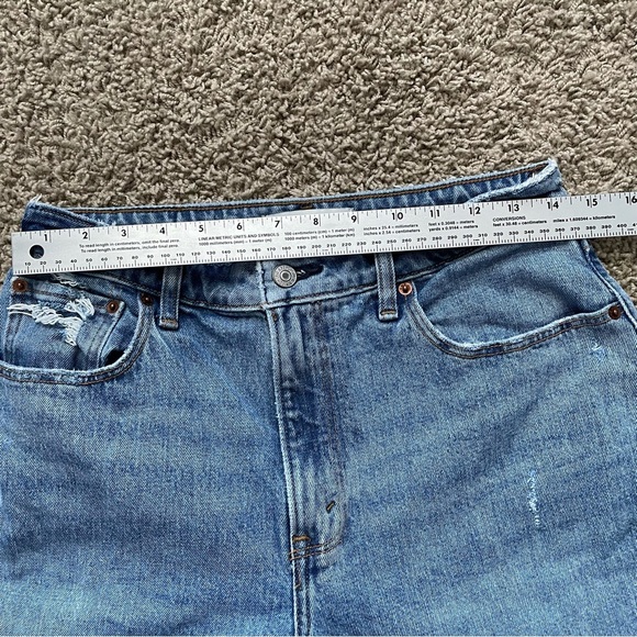Abercrombie & FItch High Rise 90s Relaxed Jean Curve Love med wash size 8 SHORT - Picture 12 of 14